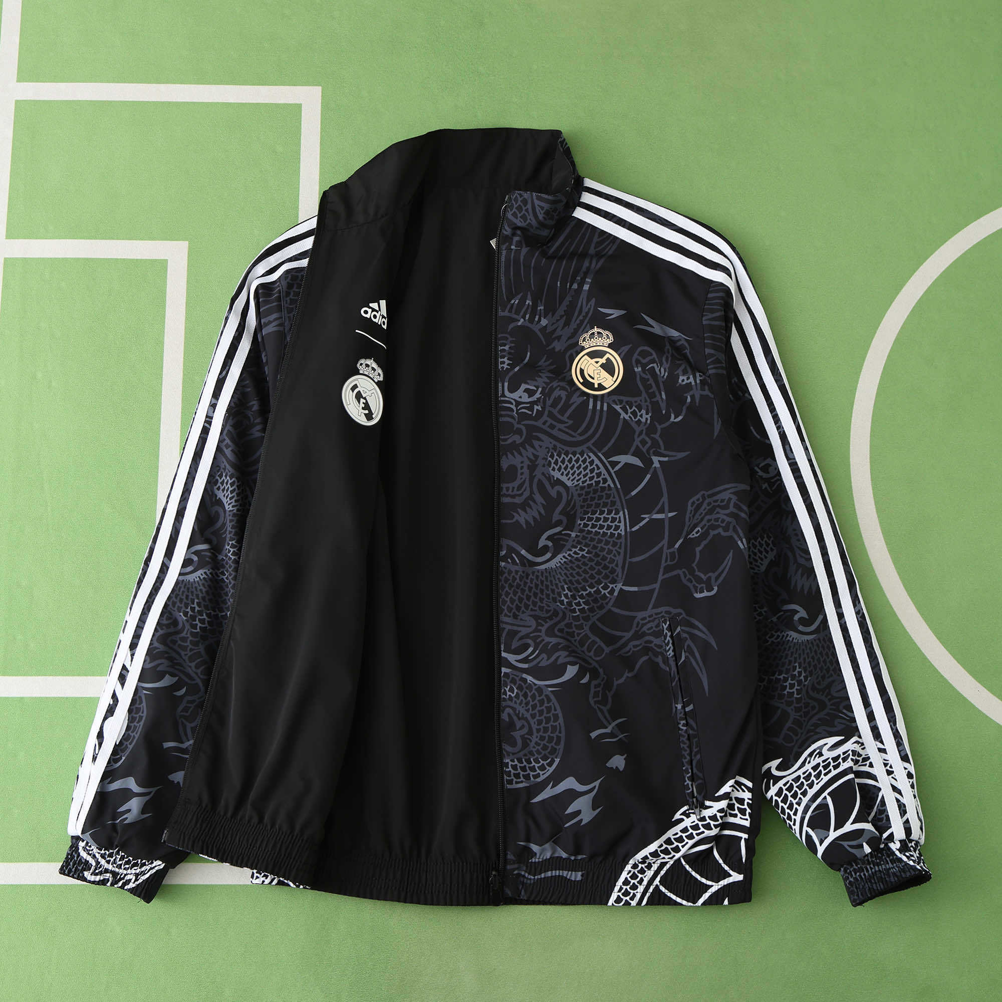 Real Madrid 'Black Dragon' - Reversible Jacket
