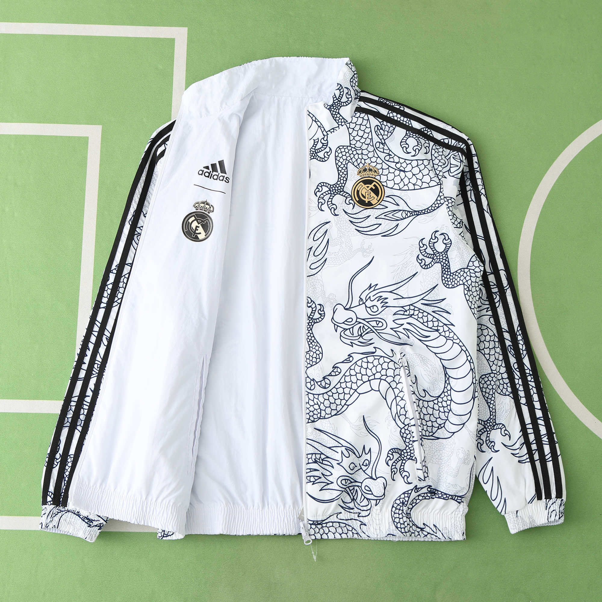 Real Madrid 'White Dragon' - Reversible Jacket